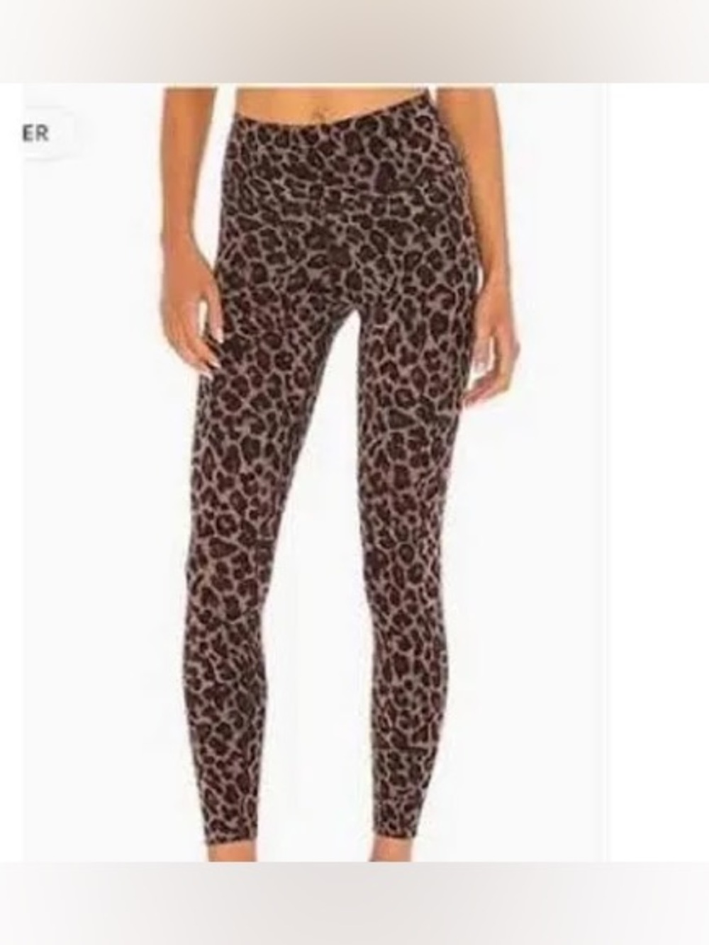 Varley Let’s Move High Rise 25 inch Legging Leopard Print Brown Multi Size Small